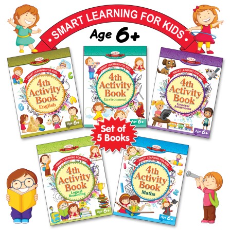 Smart Learning For Kids - 4th Activity Book Age 6+ - Set Of 5 Books